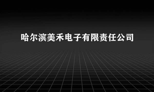 哈尔滨美禾电子有限责任公司