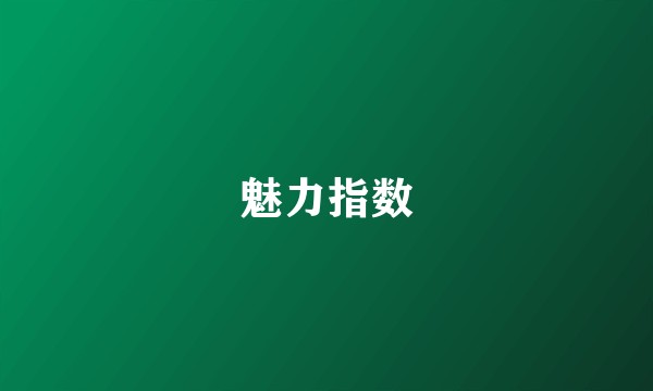 魅力指数