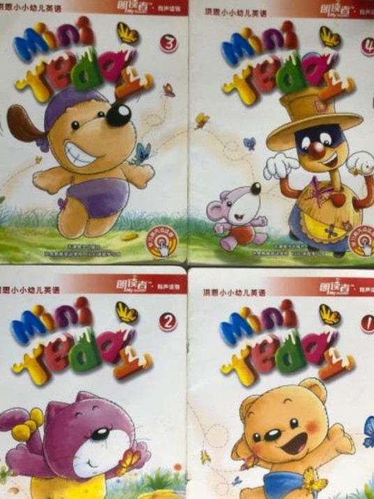 洪恩小小幼儿英语(适用于1-4岁)(2DVD+2CD+4书)