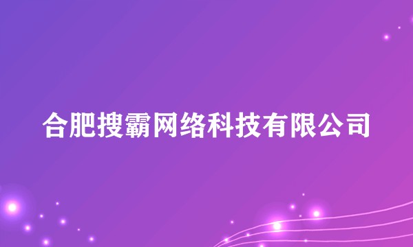合肥搜霸网络科技有限公司