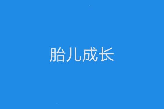 胎儿成长
