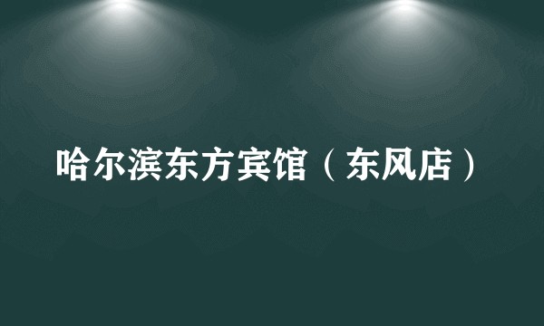 哈尔滨东方宾馆(东风店)