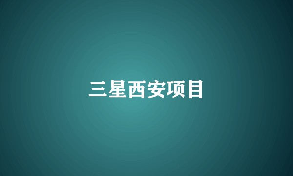 三星西安项目