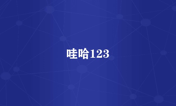哇哈123