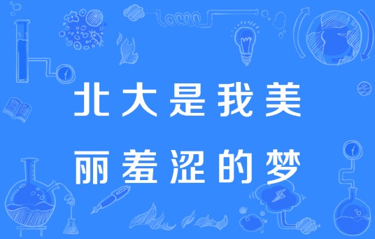 北大是我美丽羞涩的梦