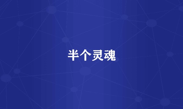 半个灵魂