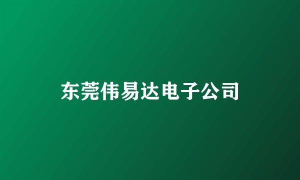 东莞伟易达电子公司
