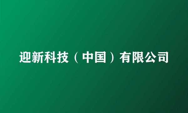 迎新科技（中国）有限公司