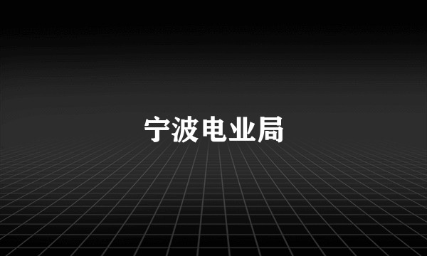 宁波电业局