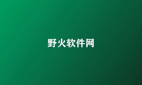 野火软件网