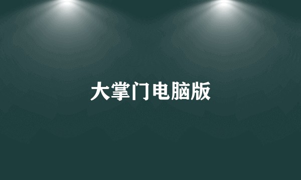 大掌门电脑版
