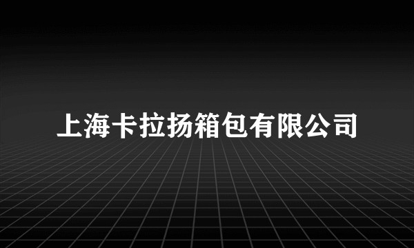 上海卡拉扬箱包有限公司