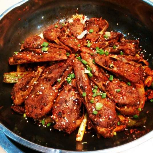 干锅辣鸭头