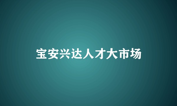 宝安兴达人才大市场
