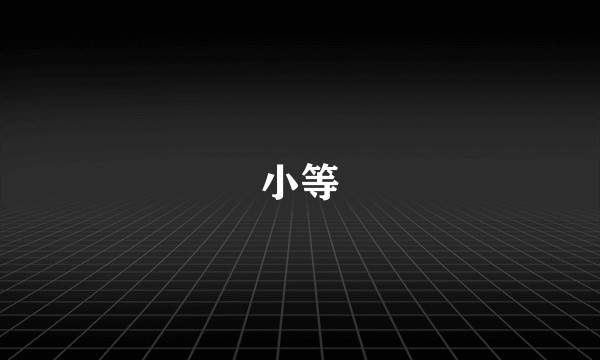 小等