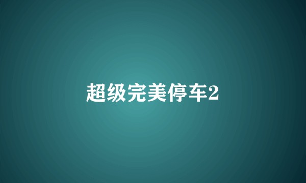 超级完美停车2