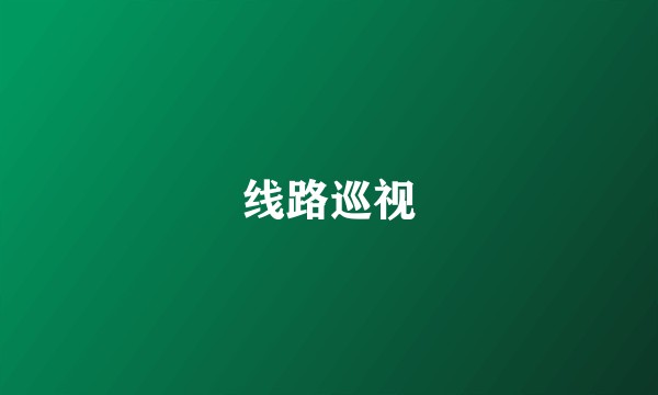 线路巡视