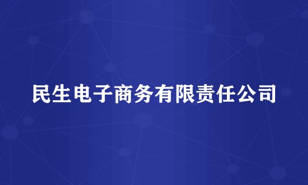 民生电子商务有限责任公司