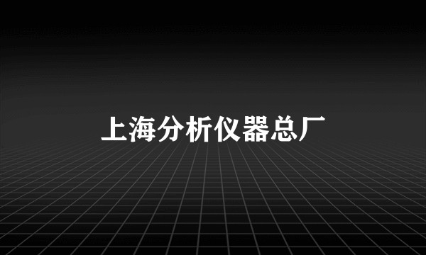 上海分析仪器总厂