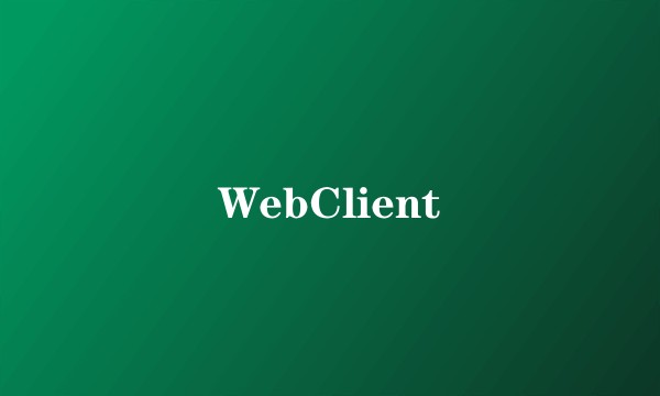 WebClient