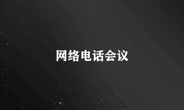 网络电话会议