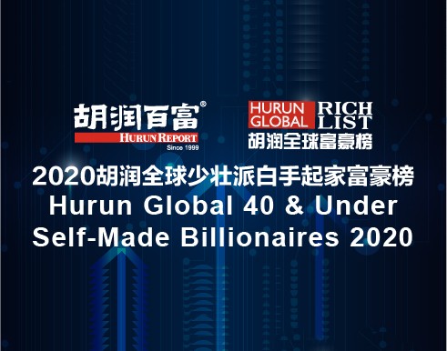 2020胡润全球少壮派白手起家富豪榜