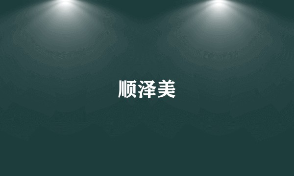 顺泽美