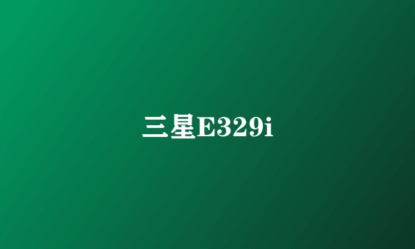 三星E329i