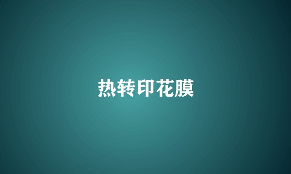 热转印花膜