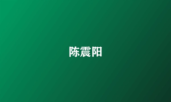 陈震阳