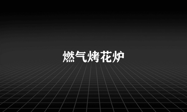 燃气烤花炉