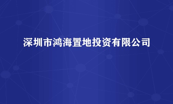 深圳市鸿海置地投资有限公司