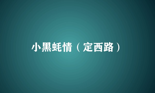 小黑蚝情（定西路）