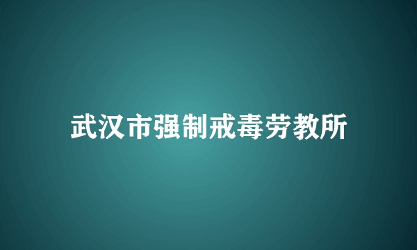 武汉市强制戒毒劳教所