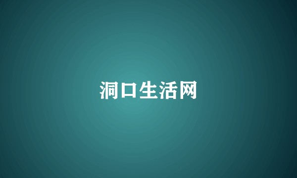 洞口生活网