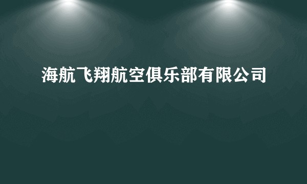 海航飞翔航空俱乐部有限公司