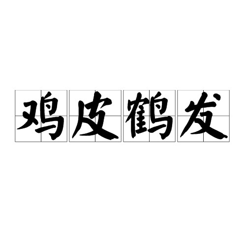 鸡皮鹤发