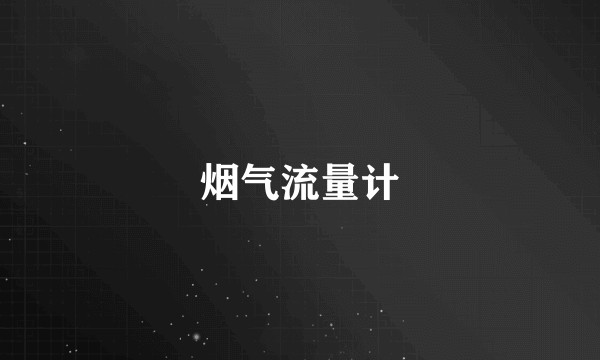 烟气流量计