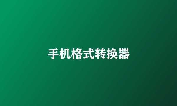 手机格式转换器