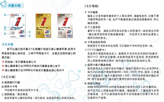 招商银行壹基金信用卡