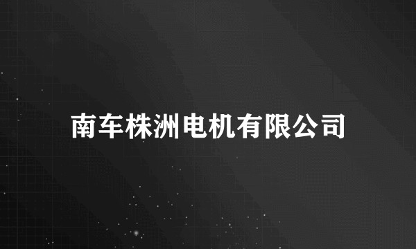 南车株洲电机有限公司