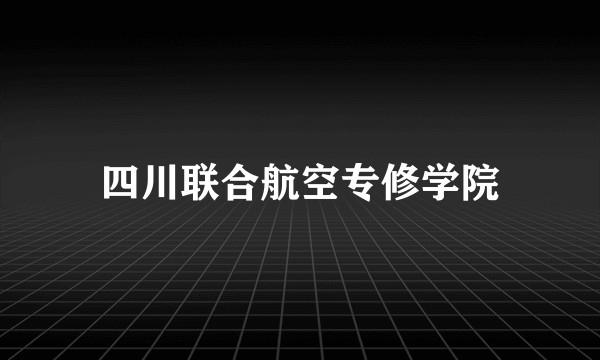 四川联合航空专修学院