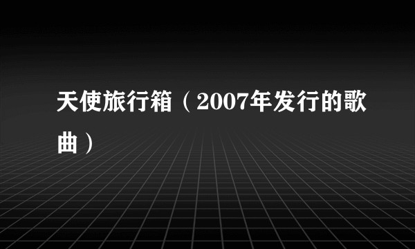 天使旅行箱（2007年发行的歌曲）