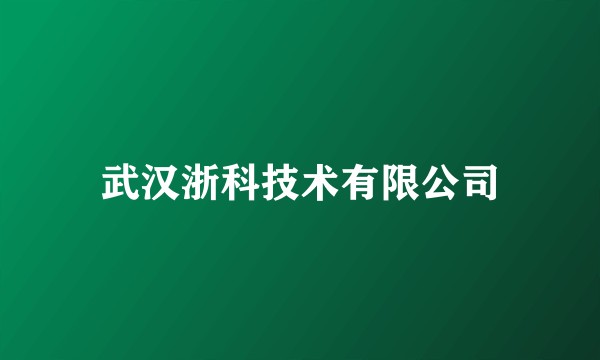 武汉浙科技术有限公司