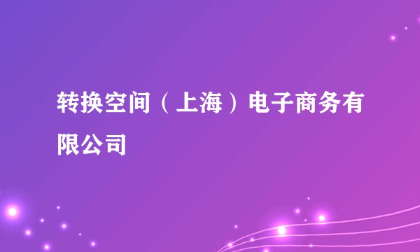 转换空间（上海）电子商务有限公司