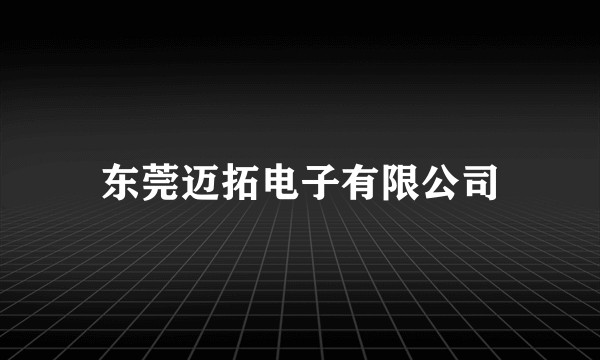 东莞迈拓电子有限公司