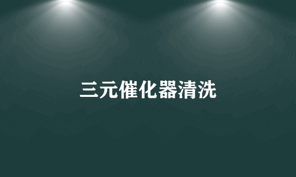 三元催化器清洗