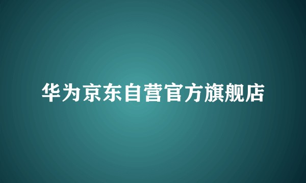 华为京东自营官方旗舰店
