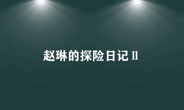 赵琳的探险日记Ⅱ