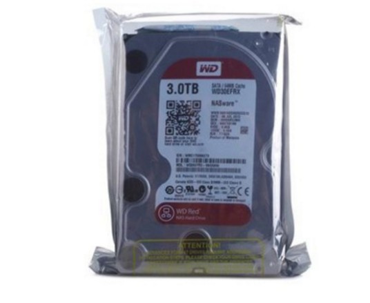 西部数据3TB 5400转 64MB SATA3 红盘(WD30EFRX)